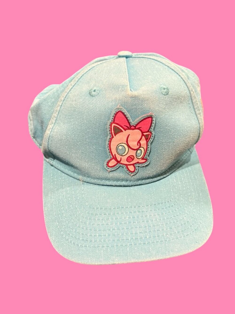 Pokemon World Championships 2025 Blue Jigglypuff Curved Brim Hat
